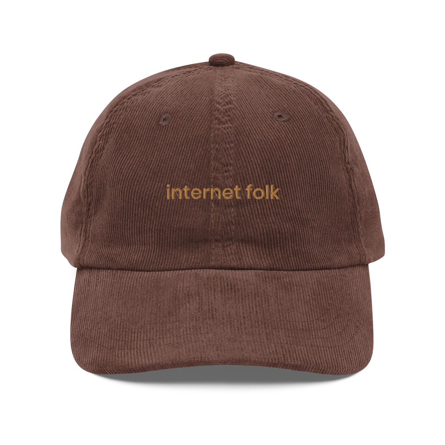 internet folk corduroy cap